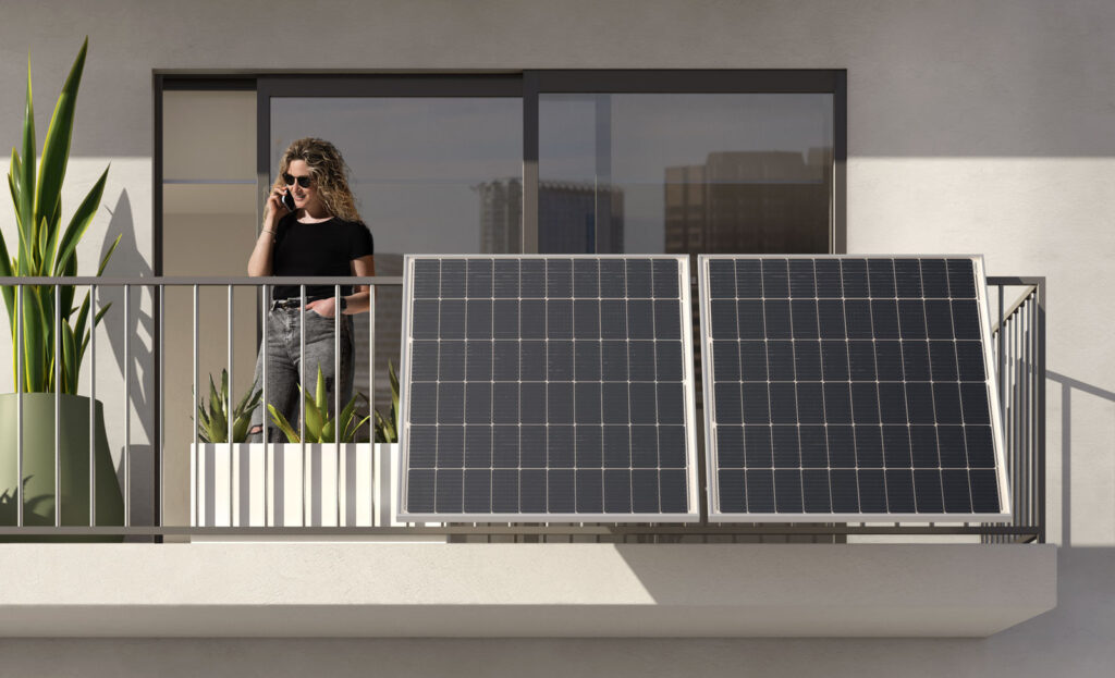 Kit fotovoltaico da balcone