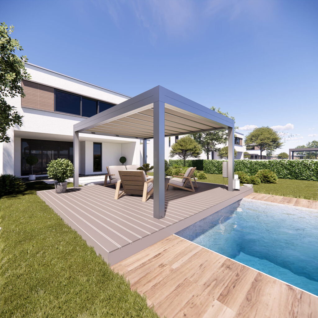 Pergola fotovoltaica deluxe