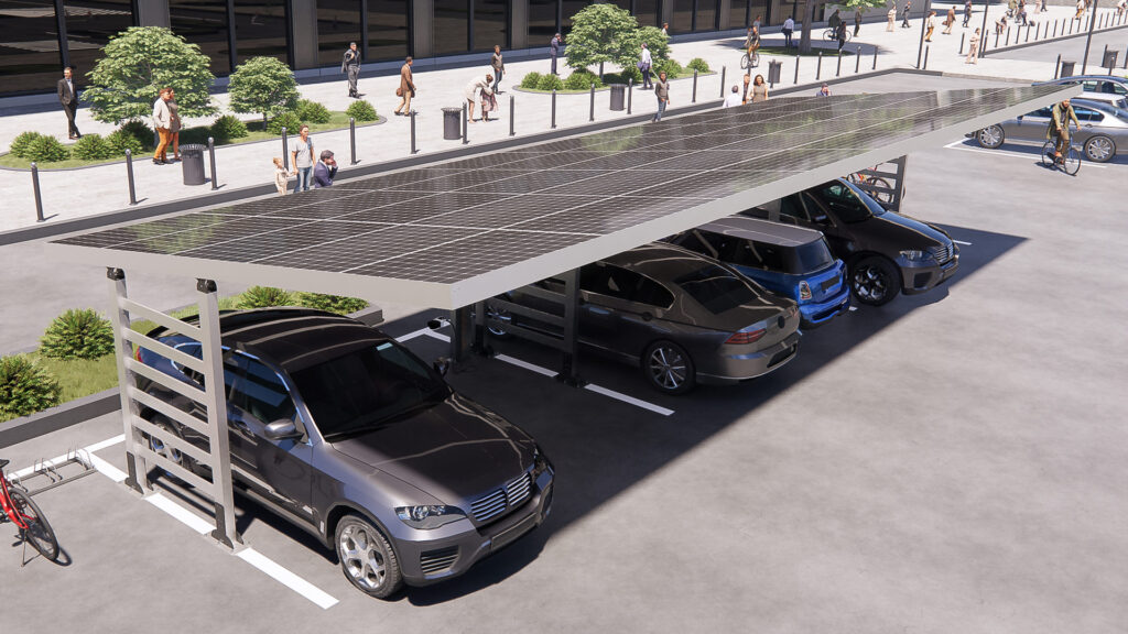 Parcheggio industriale e commerciale fotovoltaico - Centauro