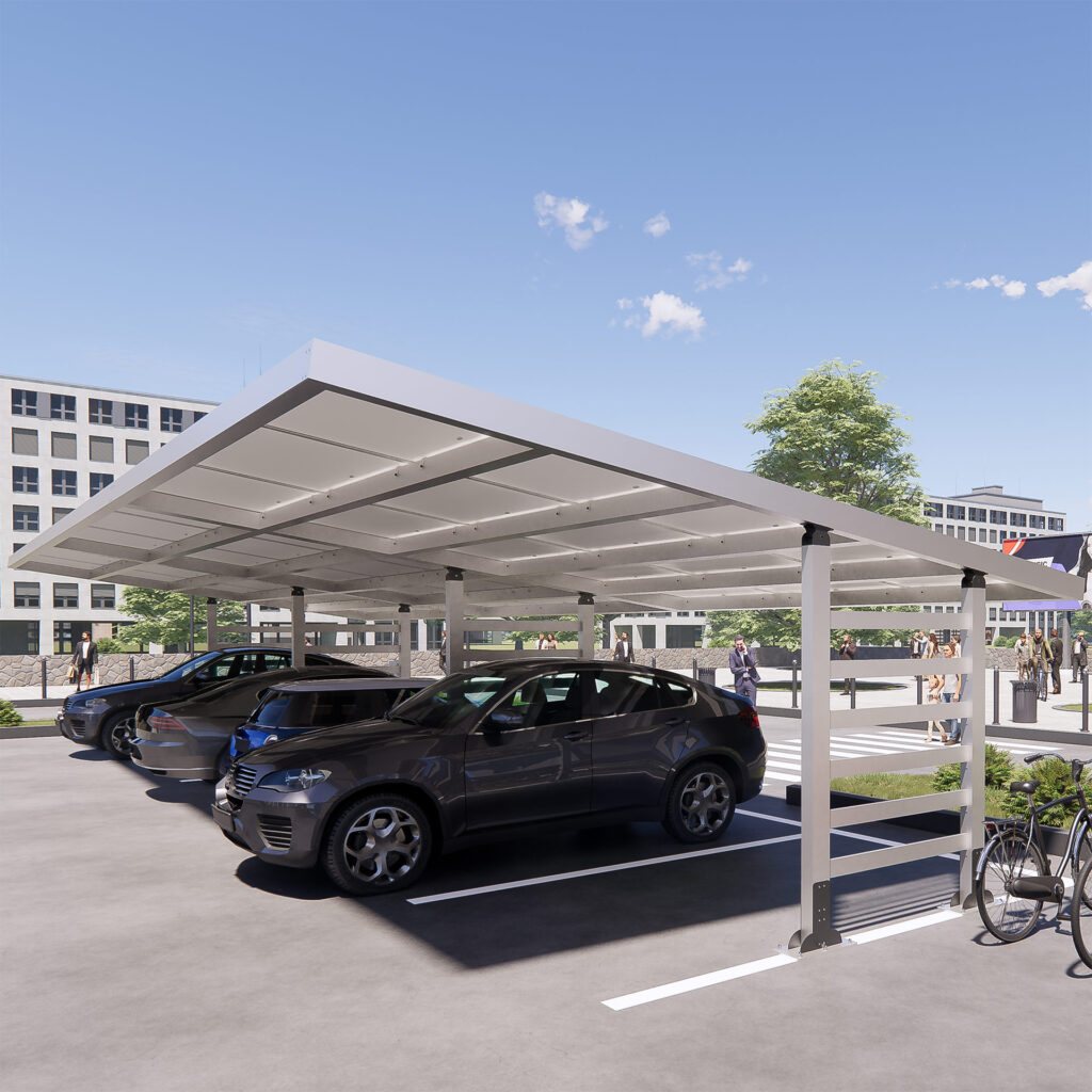 Tettoia parcheggio fotovoltaico - Centauro
