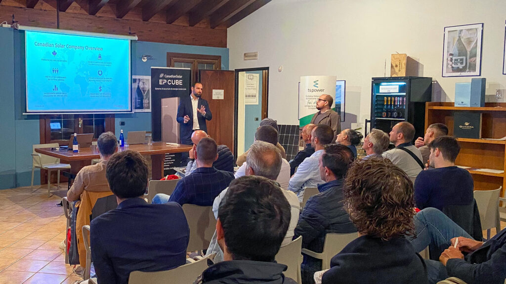 Evento fotovoltaico di Brescia con TS Power e Canadian Solar
